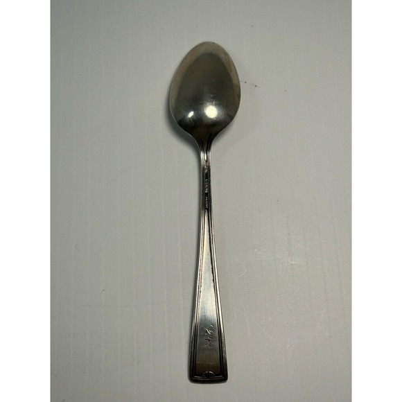 Antique Wallace Sterling Carthage Silver Teaspoon 5 1/2" No Monogram - Picture 4 of 4